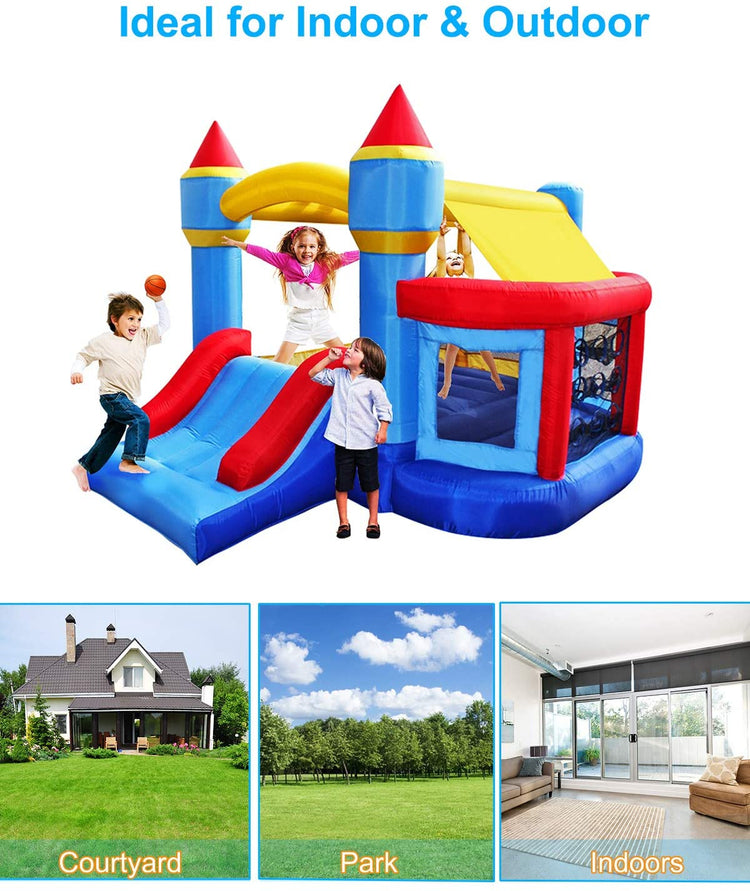 BestParty Inflatable Kids Bounce House for Party Blue