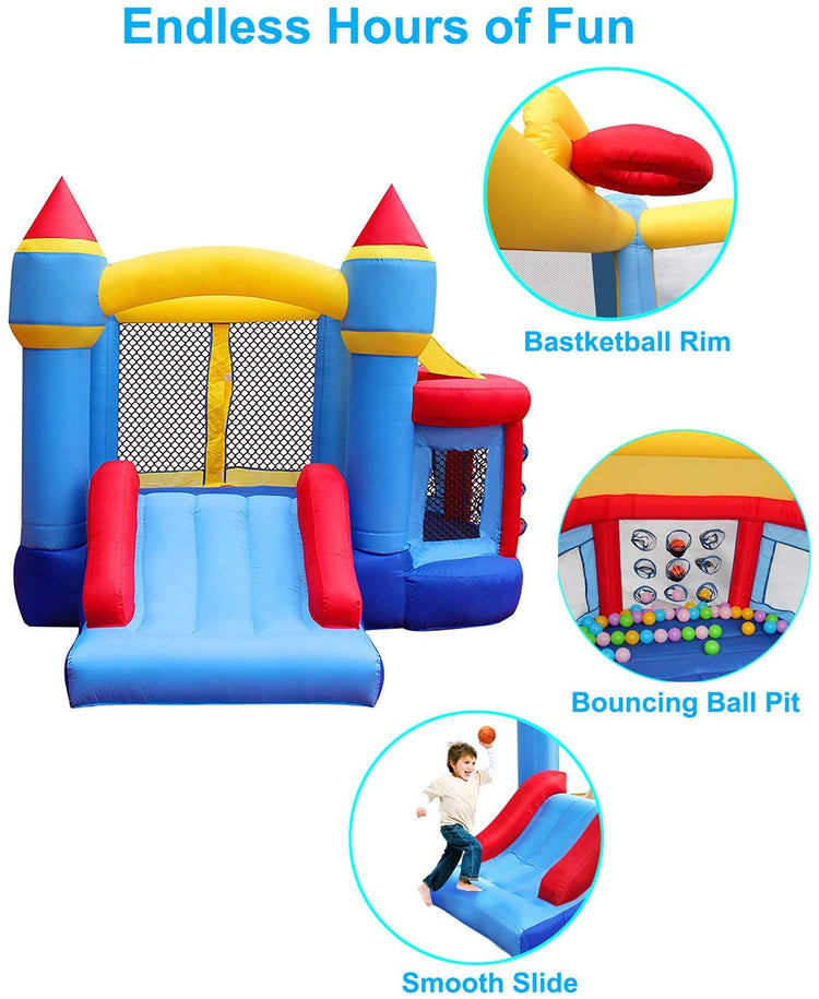 BestParty Inflatable Kids Bounce House for Party Blue