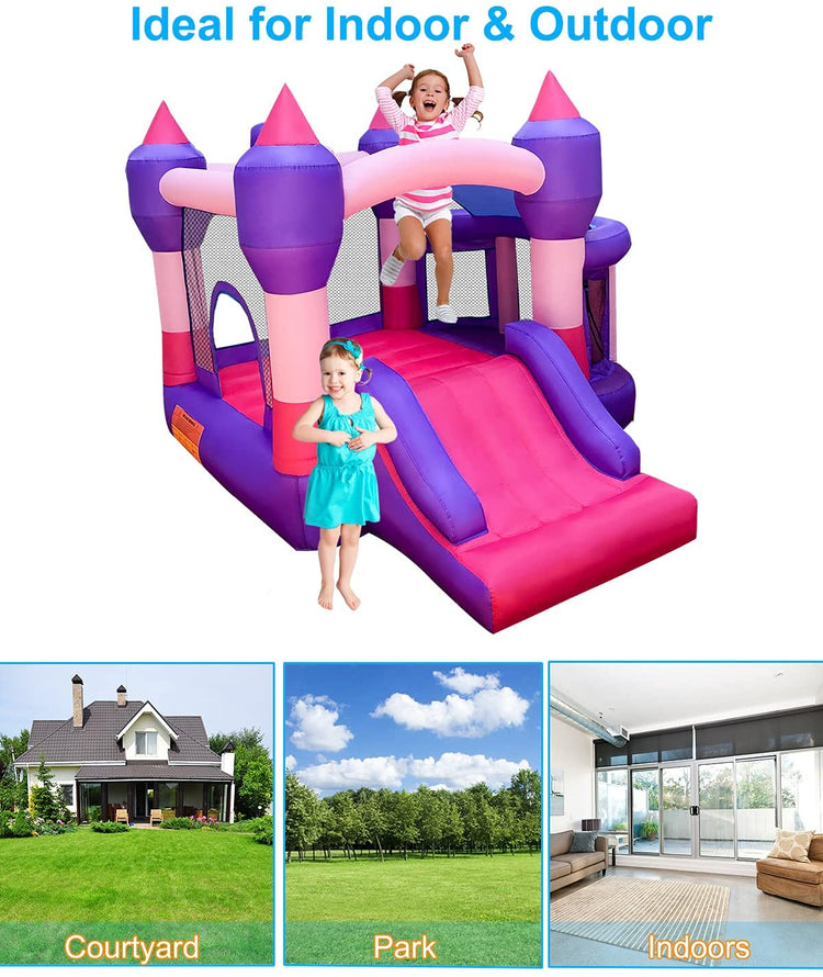 BestParty Inflatable Kids Bounce House for Party Pink