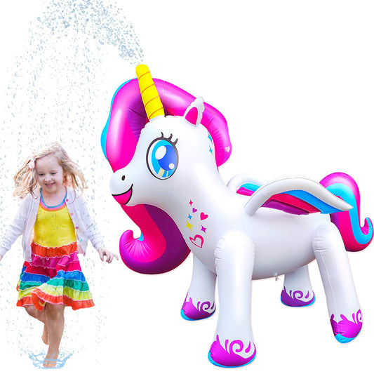 BESTPARTY Inflatable Unicorn Yard Sprinkler.